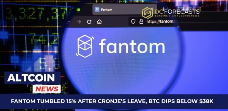 Fantom Tumbled 15% After Cronje’s Leave, BTC Dips Below $38K