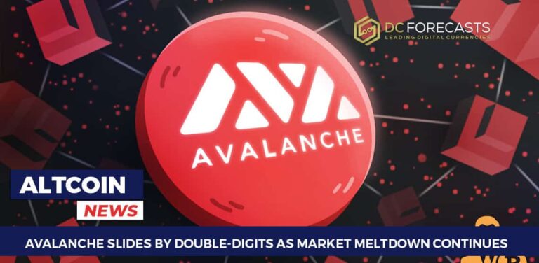 Avalanche Slides By Double-Digits As Market Meltdown Continues