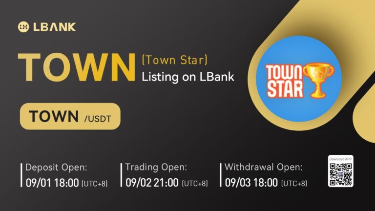 LBank Exchange Will List Town Star (TOWN) on September 2, 2022 – Press release Bitcoin News