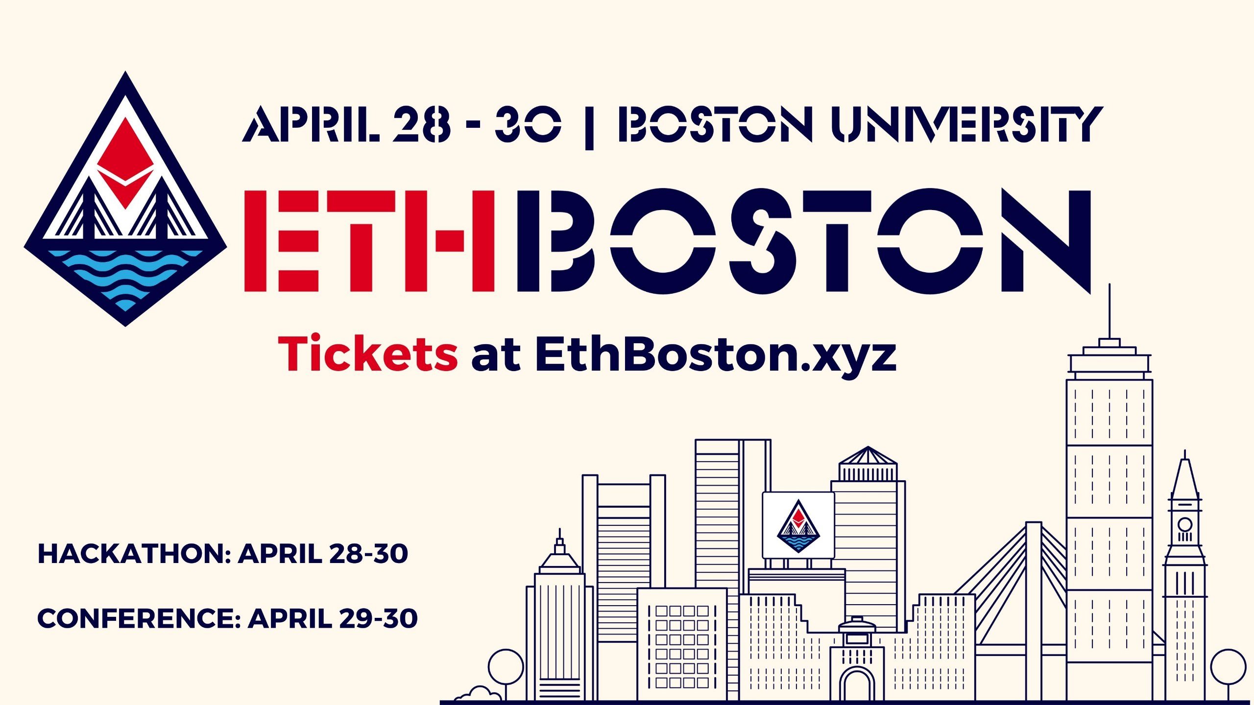 ETH Boston Conference and Hackathon Returns April 28-30 at Boston