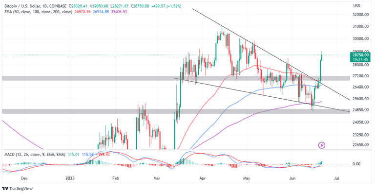 Bitcoin Price Confirms Breakout to $30,000 – Is This The Start of The Bull Market?